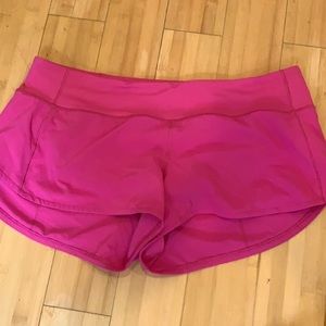 Hot pink speed up shorts